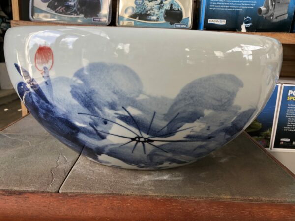 Blue-lotus-with-red-flower-2-scaled-1-600x450 Chinese Bowl Lotus Pot- Blue Lotus with Red Flower