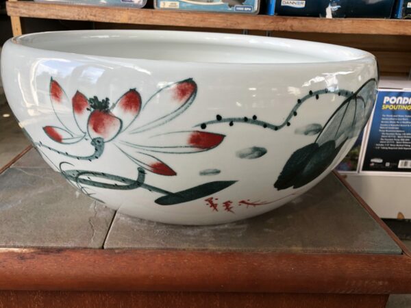 Green-lotus-with-red-flower-2-scaled-1-600x450 Chinese Bowl Lotus Pot- Green Lotus with Red Flower