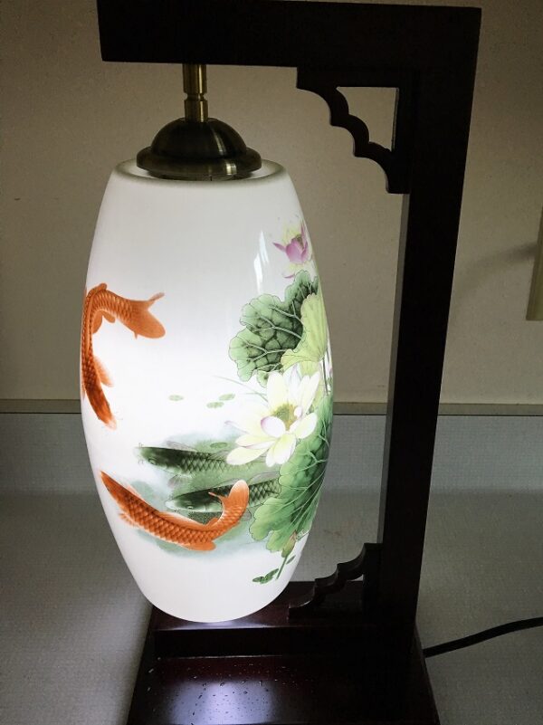 IMG_0701-R-600x801 Porcelain Lamp Lotus with Red Chinese Carp