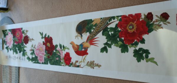 IMG_8779-1-600x282 Blooming Red Tree Peony Chinese Hand Painted (Long)